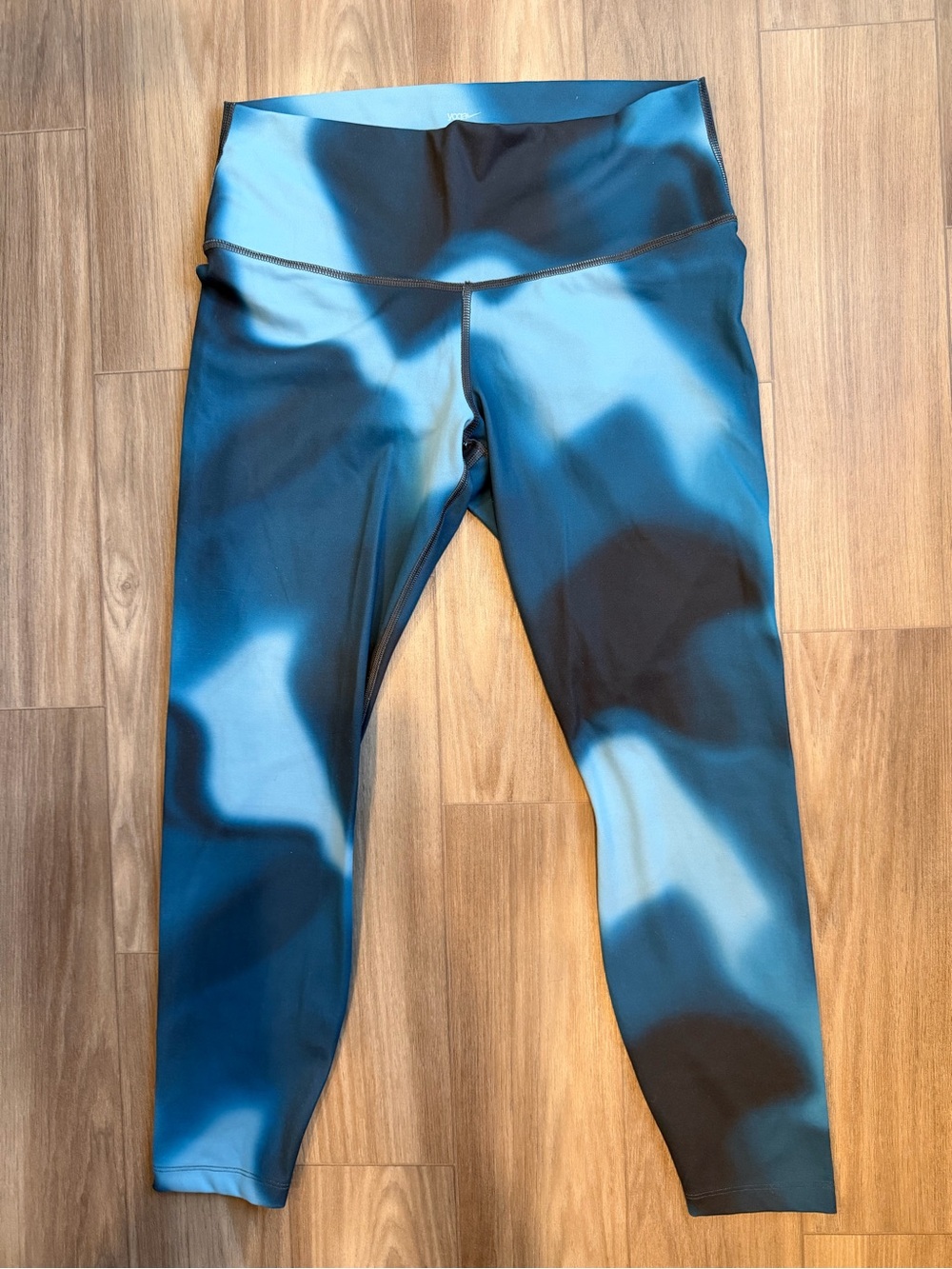 Nike Blue & Black Camouflage Leggings
